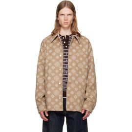 Casablanca Casablanca Beige Monogram Wool Overshirt