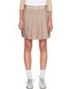 Casablanca Casablanca Beige Pleated Miniskirt - 1
