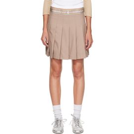 Casablanca Casablanca Beige Pleated Miniskirt
