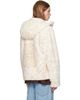 Casablanca Casablanca Beige Zip Faux-Fur Hoodie - 3