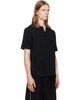 Casablanca Casablanca Black Applique Monogram Short Sleeve Polo - 2