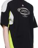 Casablanca Casablanca Black Colourblock Oversized Short Sleeve T‑shirt - 2
