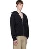 Casablanca Casablanca Black Crystal Monogram Long Sleeve Hoodie - 2