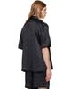 Casablanca Casablanca Black Cuban Collar S/S Shirt - 3