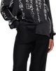 Casablanca Casablanca Black Emblem Long Sleeve Silk Satin Shirt - 4