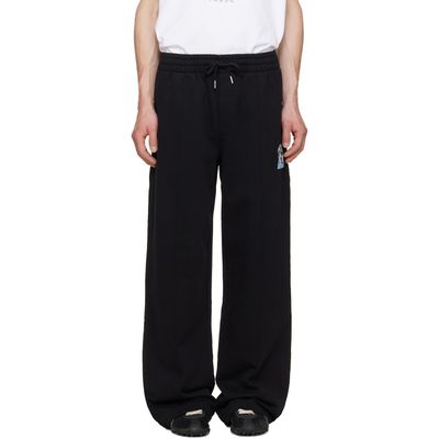 Casablanca Casablanca Black Embroidered Classic Sweatpants
