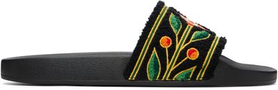 Casablanca Casablanca Black Laurel Terry Slides