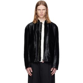 Casablanca Casablanca Black Pony Hair Leather Jacket