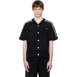 Casablanca Casablanca Black Short Sleeve Mesh Shirt