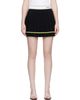 Casablanca Casablanca Black Striped Pleated Miniskirt - 1