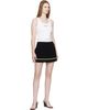 Casablanca Casablanca Black Striped Pleated Miniskirt - 4