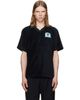 Casablanca Casablanca Black Towelling Polo - 1