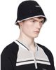 Casablanca Casablanca Black Warp Logo Crochet Bucket Hat - 2