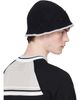 Casablanca Casablanca Black Warp Logo Crochet Bucket Hat - 3