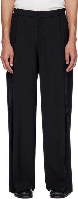 Casablanca Casablanca Black Wool Pleated Trousers