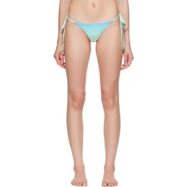 Casablanca Casablanca Blue & Green Gradient String Beaded Bikini Bottom