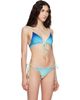 Casablanca Casablanca Blue & Green Gradient String Beaded Bikini Top - 2