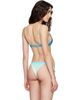 Casablanca Casablanca Blue & Green Gradient String Beaded Bikini Top - 3