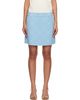 Casablanca Casablanca Blue Double Faced Miniskirt - 1