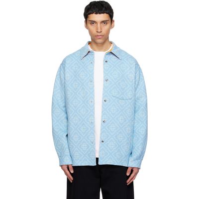 Casablanca Casablanca Blue Double Faced Overshirt