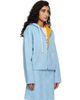 Casablanca Casablanca Blue Double Faced Wool Hoodie - 2