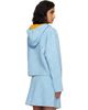 Casablanca Casablanca Blue Double Faced Wool Hoodie - 3