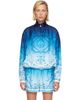 Casablanca Casablanca Blue Gradient Egyptian Rug Silk Track Jacket - 1