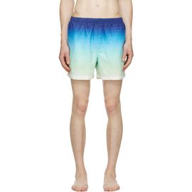 Casablanca Casablanca Blue Gradient Jacquard Swim Shorts