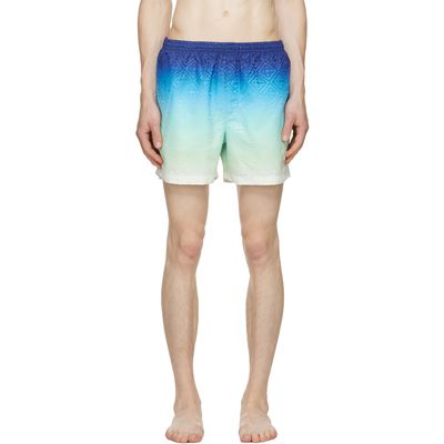 Casablanca Casablanca Blue Gradient Jacquard Swim Shorts