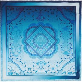 Casablanca Casablanca Blue Gradient Rug Medium Silk Scarf