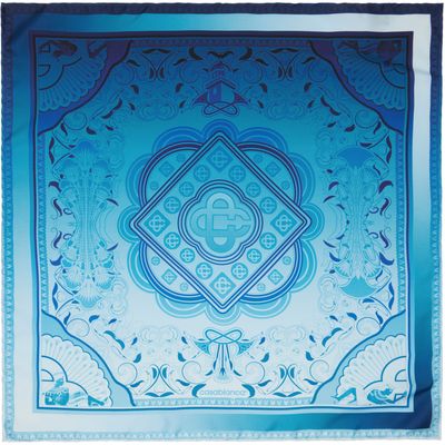 Casablanca Casablanca Blue Gradient Rug Medium Silk Scarf