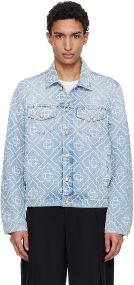 Casablanca Casablanca Blue Pearl Denim Jacket