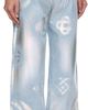Casablanca Casablanca Blue Pearlescent Monogram Baggy Jeans - 2