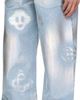Casablanca Casablanca Blue Pearlescent Monogram Baggy Jeans - 3