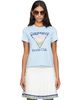 Casablanca Casablanca Blue 'Tennis Club' Icon Pyramid Abduction Fitted T‑shirt - 1