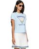 Casablanca Casablanca Blue 'Tennis Club' Icon Pyramid Abduction Fitted T‑shirt - 2