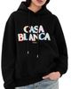 Casablanca Casablanca Boucle Embroidered Hoodie Black - 1