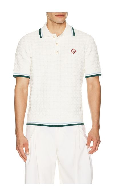 Casablanca Casablanca Boucle Short Sleeve Polo
