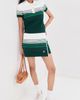 Casablanca Casablanca Boucle Stripe Mini Skirt White / Green - 2