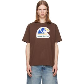 Casablanca Casablanca Brown Applique Classic T-shirt