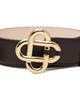 Casablanca Casablanca Brown Classic Leather CC Logo Belt - 1