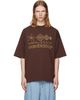 Casablanca Casablanca Brown 'Code de Civilisation' T-shirt - 1