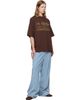 Casablanca Casablanca Brown 'Code de Civilisation' T-shirt - 4