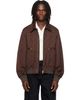 Casablanca Casablanca Brown Monogram Cotton Blouson Jacket - 1