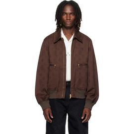 Casablanca Casablanca Brown Monogram Cotton Blouson Jacket