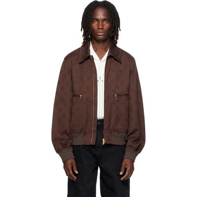 Casablanca Casablanca Brown Monogram Cotton Blouson Jacket