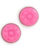 Casablanca Casablanca Bull Link Stud Earrings Pink/Silver One - 1