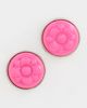Casablanca Casablanca Bull Link Stud Earrings Pink/Silver One - 2