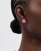 Casablanca Casablanca Bull Link Stud Earrings Pink/Silver One - 3