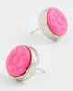 Casablanca Casablanca Bull Link Stud Earrings Pink/Silver One - 4